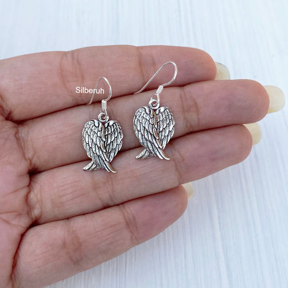 Angel Wing Silver Earring