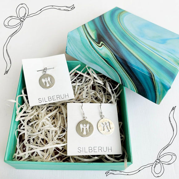 Angel Wing Silver Gift Set