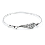 Angel Wing Silver Openable Kada Bangle