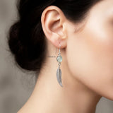 sterling silver feather design