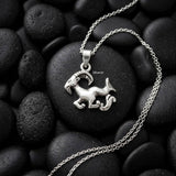 silver aries pendant
