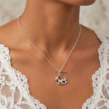 925 Silver Aries Zodiac Sign Pendant