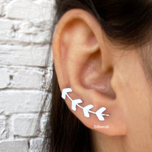 Arrow Silver Ear Climber Earring