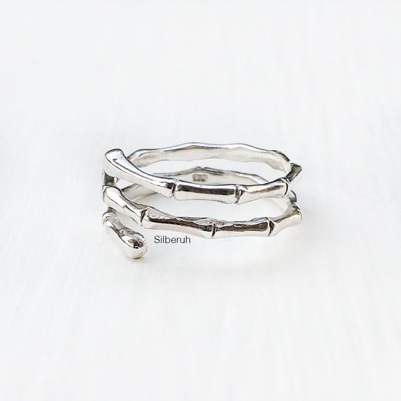 Bamboo Silver Ring