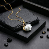 baroque pearl swan necklace 925 silver India