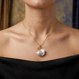 unique baroque pearl necklace swan design