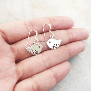 Birds Silver Earring