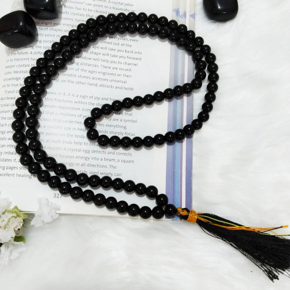 Black Agate Japa Mala