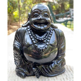 Black Agate Laughing Buddha