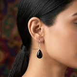 Black Onyx Teardrop Earrings