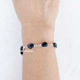 Black Onyx Silver Bracelet