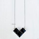 Black Onyx Silver Necklace