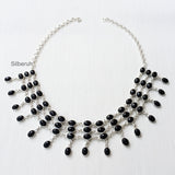 Black Onyx Silver Necklace