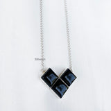 Black Onyx Silver Necklace