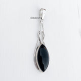 Black Onyx Silver Pendant