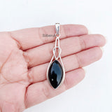 Black Onyx Silver Pendant