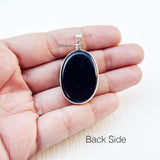 Pure silver gemstone pendant without chain