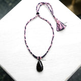 Black Onyx Threaded Necklace