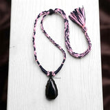 Black Onyx Threaded Necklace