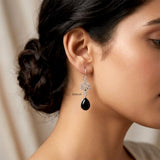 Black Onyx Tree of Life Earrings