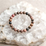 Black Rhodonite Bracelet