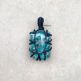 Blue Apatite Tumble Pendant