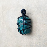 Blue Apatite Tumble Pendant