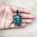 Blue Apatite Tumble Pendant