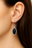 Blue Sunstone Marquise Silver Earring
