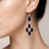 long blue sunstone earrings 