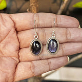 Blue Sunstone Silver Earring