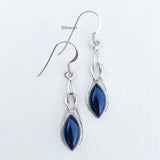 Blue Sunstone Silver Earring