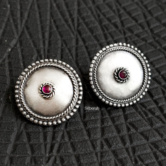 Borla Silver Stud Earring