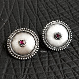 Borla Silver Stud Earring