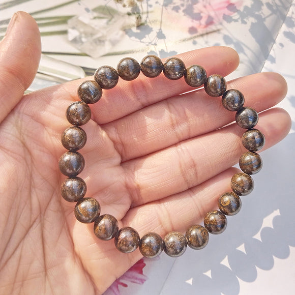 Bronzite Beaded Bracelet