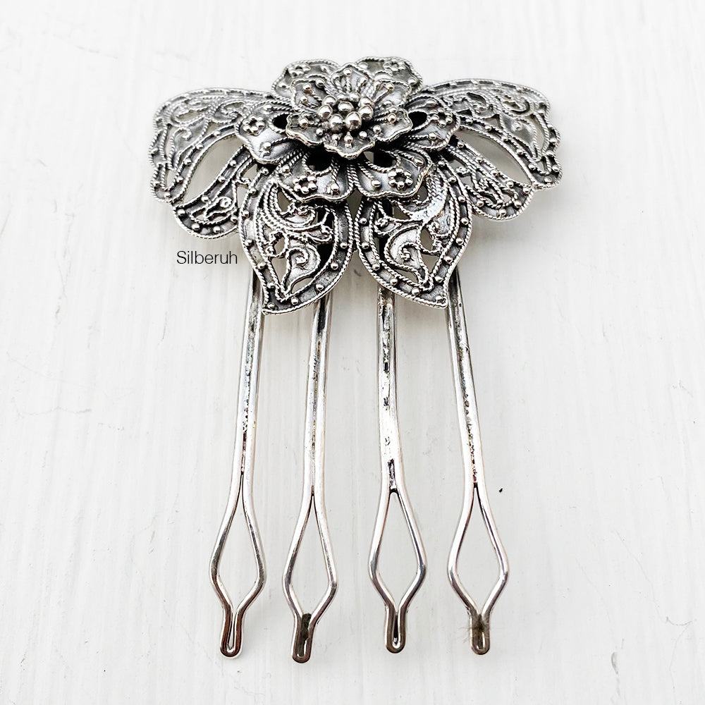 Butterfly Silver Hair Pin – SILBERUH display picture 1