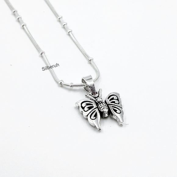 Butterfly Silver Pendant