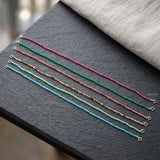 CZ Silver Anklet