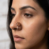carnelian silver nose clip non pierced India