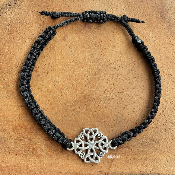Celtic Knot Silver Adjustable Bracelet