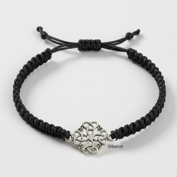 Celtic Knot Silver Adjustable Bracelet