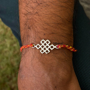 Celtic Knot 925 silver Rakhi with message card