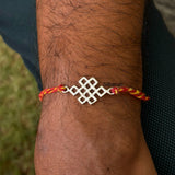 Celtic Knot 925 silver Rakhi with message card