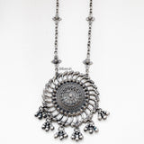 Chakr Tribal Silver Necklace