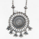 Chakr Tribal Silver Necklace