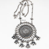 Chakr Tribal Silver Necklace