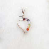 Chakra Silver Heart Pendant