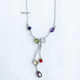 Chakra Silver Necklace