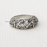 Champa Flower Silver Ring