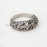 Champa Flower Silver Ring